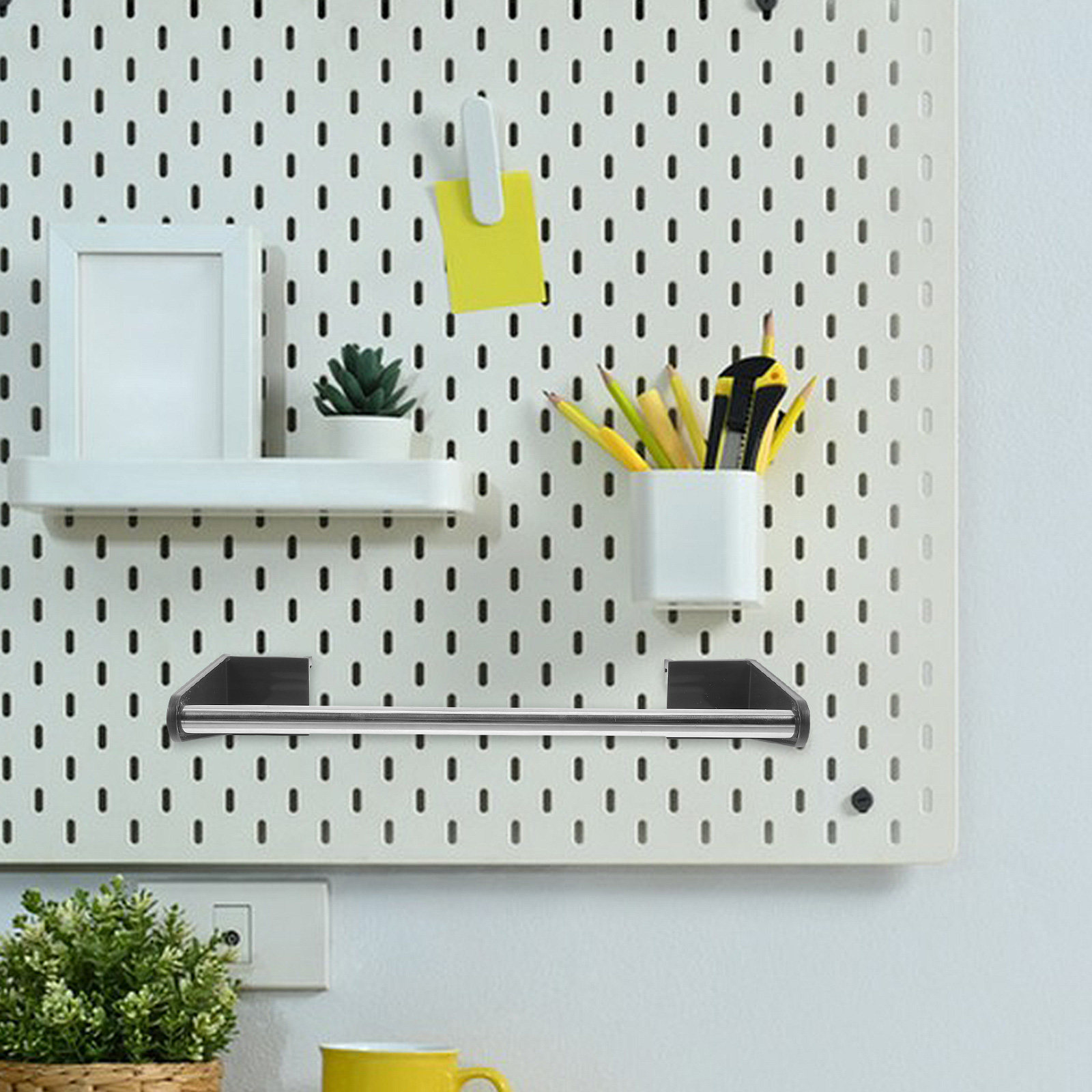 Workshop Tools Wallpaper - Duvara Monte Pegboard Düzenleyici Paslanmaz Çelik