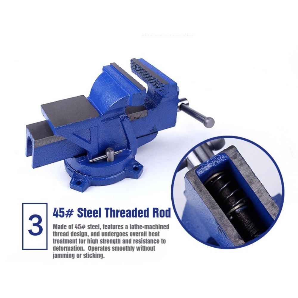6 inç Ağır Hizmet Tipi Dökme D - Bench Vise Swivel incelemesi ve fiyatı