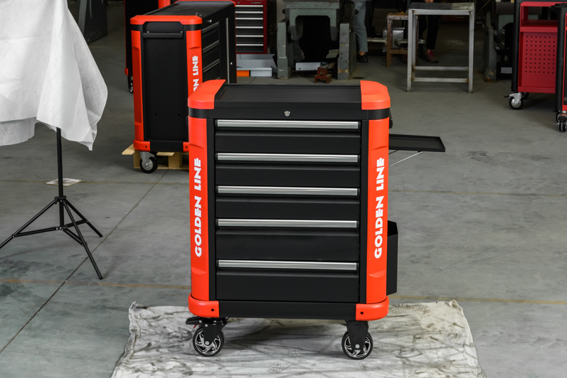 5 Çekmeceli Siyah ve Kırmızı M - Workshop Tools Trolley incelemesi ve fiyatı