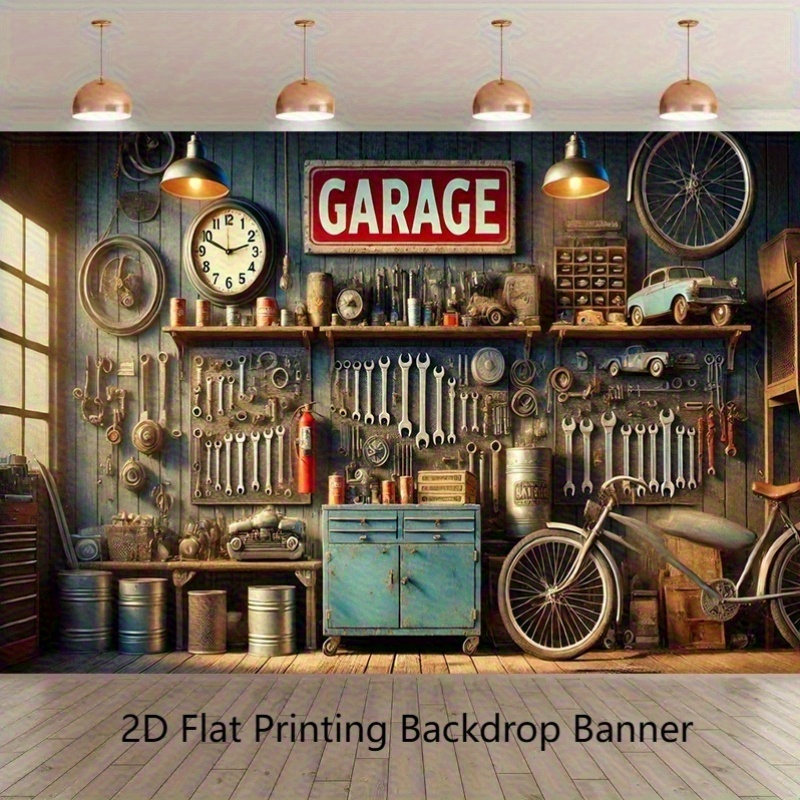 Endüstriyel Garaj Arka Plan Af - Workshop Tools Wallpaper incelemesi ve fiyatı